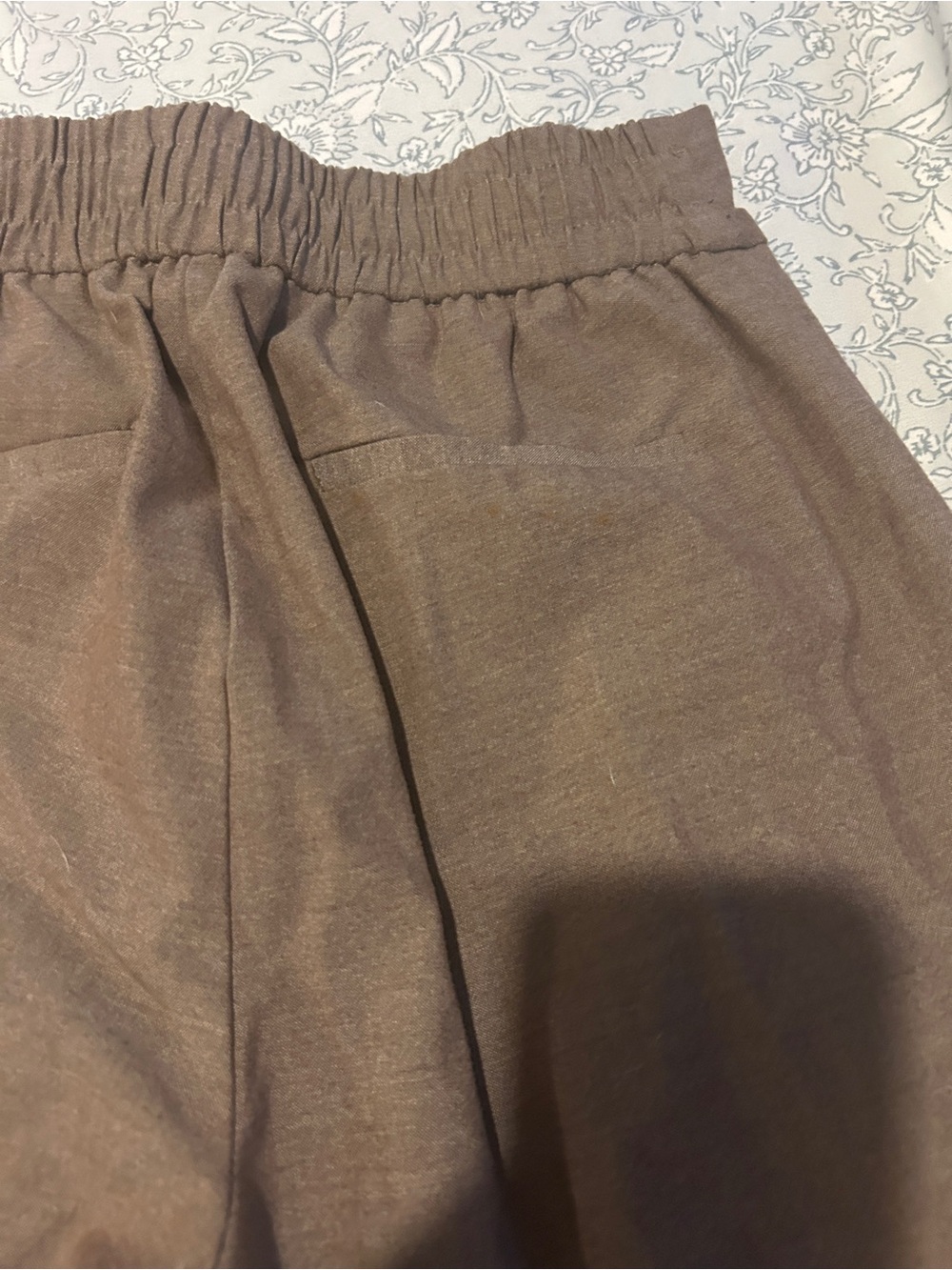 Rachel Zoe Taupe Elastic Waist Pull-On Pants - Picture 7 of 8